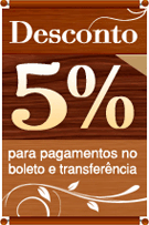 5% de desconto pagamento boleto