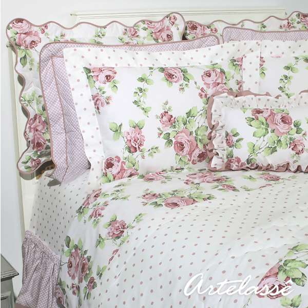Jogo de Cama Artelass� 180 Fios Cannes Ros� Queen