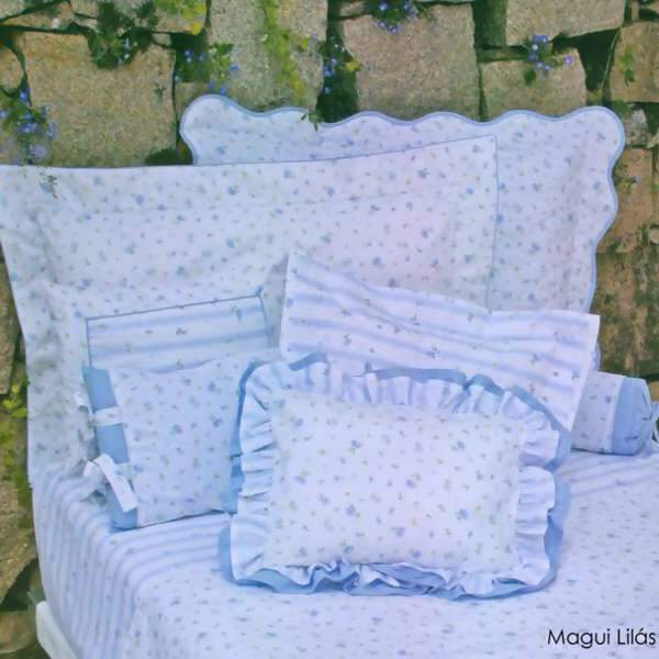 Cobreleito Artelass� 180 Fios Magui Azul Casal