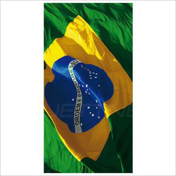 Toalha de Praia Buettner Brasil Collection Aveludada BRASIL