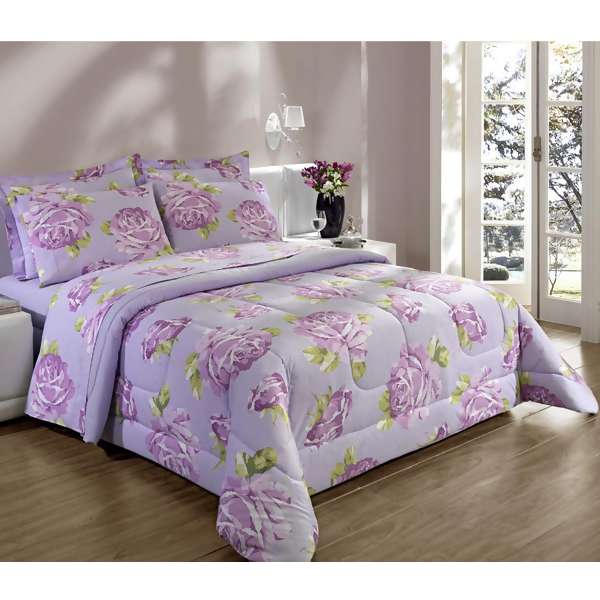 Edredom Percal 150 Fios Rosier Andreza Queen
