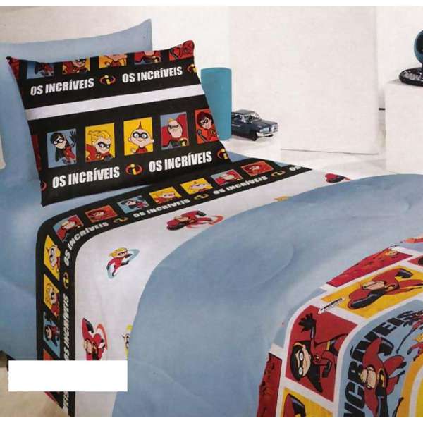 Jogo de Cama Infantil Artex 100% Algod�o Incriveis Solteiro