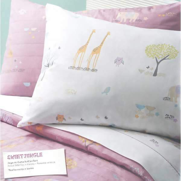 Jogo de Cama Buddemeyer Infantil Sweet Jungle Solteiro
