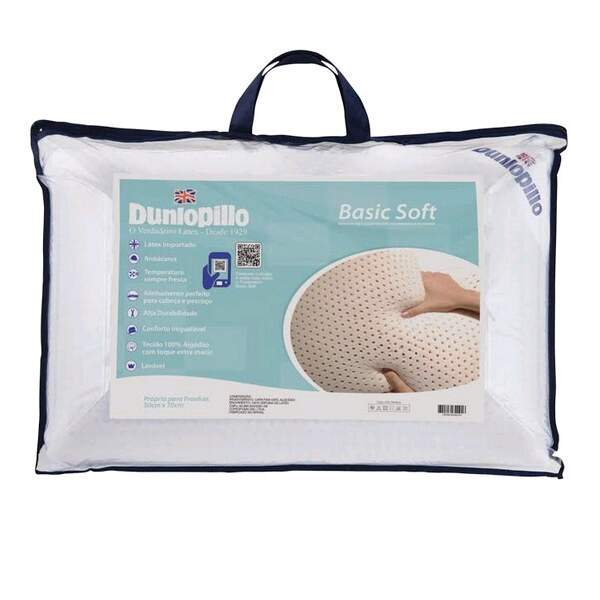 Travesseiro Latex Basic Soft 50 x 70 - Dunlopillo