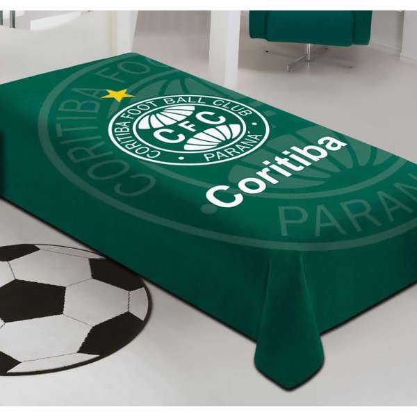 Manta Jolitex Soft Light Microfibra Stadium Coritiba Solteiro