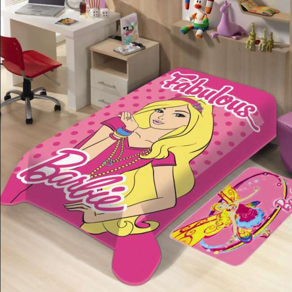 Cobertor Jolitex Raschel Barbie Disney