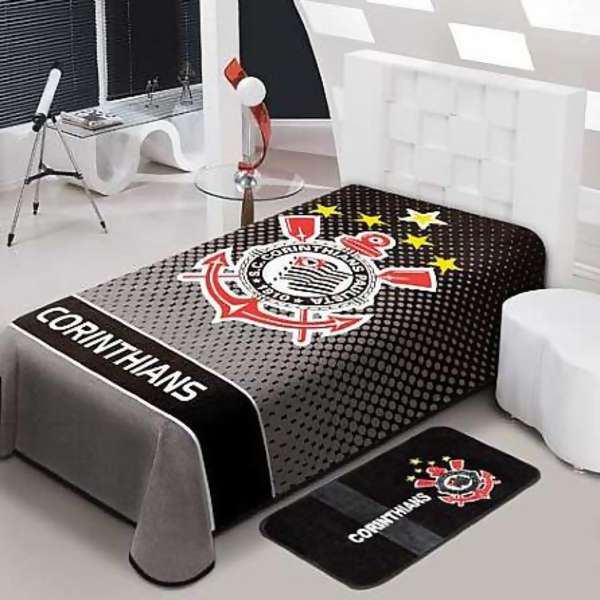 Cobertor Jolitex Stadium Corinthians Solteiro