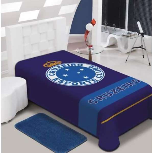 Cobertor Jolitex Stadium Cruzeiro Solteiro
