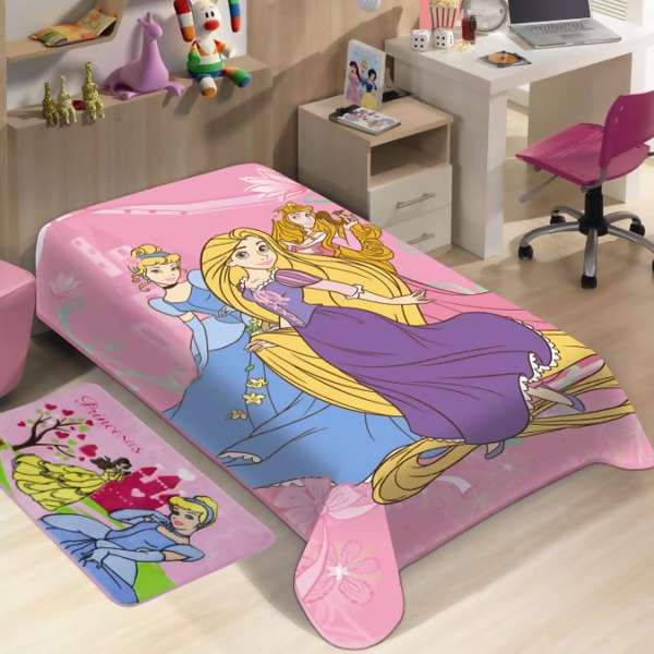 Cobertor Jolitex Raschel Poli�ster Princesas Diney