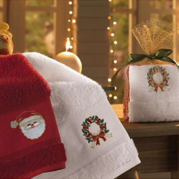 Kit de Toalhas para Lavabo Natal 2 pe�as - Karsten