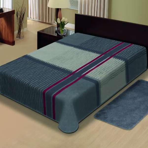Cobertor Jolitex Kyor Toque Macio Scala Cinza  Casal - 10% OFF