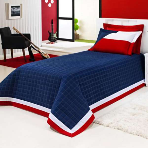 Kit Cama Lavive Freedom Azul Solteiro 2 Pe�as