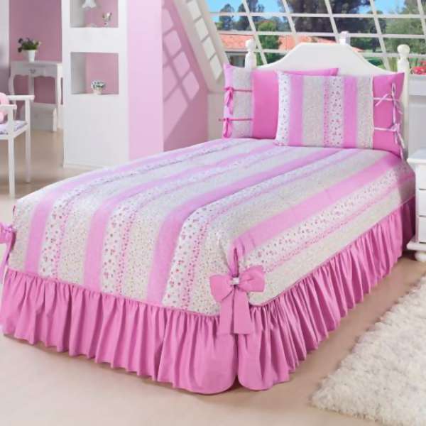 Kit Cama Lavive Susy Rosa Solteiro 5 Pe�as