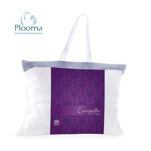 Travesseiro European 100% Plumas de Ganso Premium 50 x 90 cms - Plooma