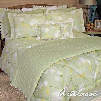 Jogo de Cama Artelass� 300 Fios Sayuri Branco Queen