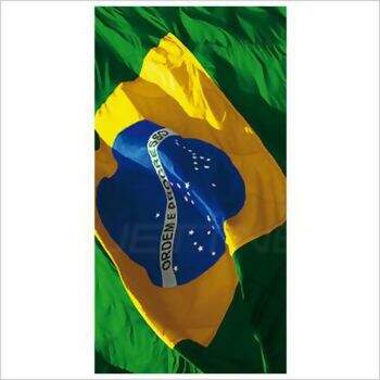 Toalha de Praia Buettner Brasil Collection Aveludada BRASIL