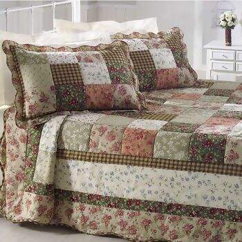 Colcha Patchwork Queen Artezania Chamonix 3p�