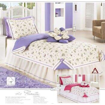 Kit Criativa Florata 5 pe�as Solteiro