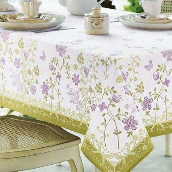 Toalha de Mesa Karsten Algod�o Sylvie Redonda 160 cms  