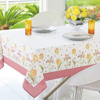 Toalha de Mesa Karsten Algod�o Telma Quadrada 140 x 140 cm