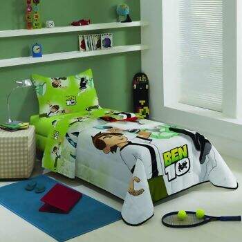 Colcha Lepper Matelass� Ben10 Solteiro