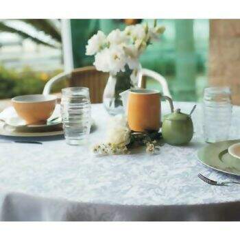 Toalha de Mesa Mehndi Pr�tica Acqua Redonda 180 cms 
