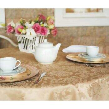 Toalha de Mesa Mehndi Pr�tica Firenze Redonda 180 cms 