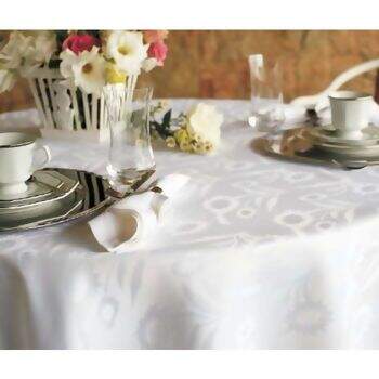 Toalha de Mesa Mehndi Pr�tica Girassol Quadrada 220 x 220 cm