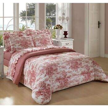 Edredom Percal 180 Fios Toile Andreza King