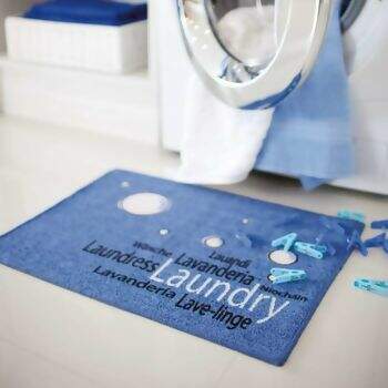 Tapete para Lavanderia Aroeira Clean Bolhas
