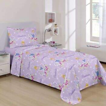 Colcha de Crepe Santista Disney Cinderela Scenic Solteiro