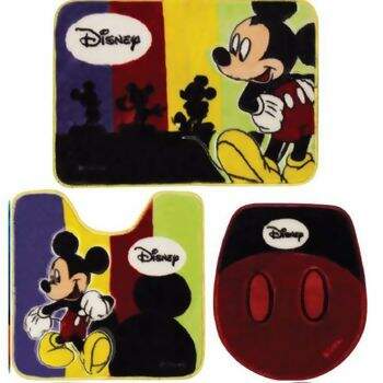 Jogo de Banheiro 3p� Jolitex Disney Mickey