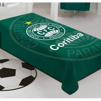 Manta Jolitex Soft Light Microfibra Stadium Coritiba Solteiro