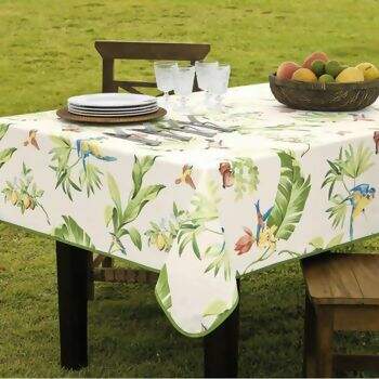 Toalha de Mesa Sempre Limpa Tropicalia 160 x 160 - Karsten