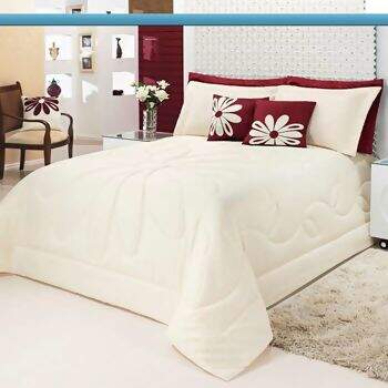 Kit Cama Lavive Bahamas Palha Vison Amassado Casal Queen