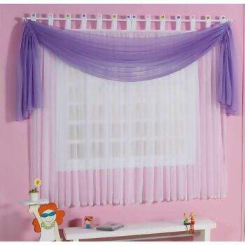 Cortina Lavive Capricci Lil�s em Voil 160 x 200 cm