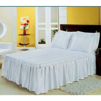 Kit Cama Lavive Laura em Leze Branca Casal 5 Pe�as