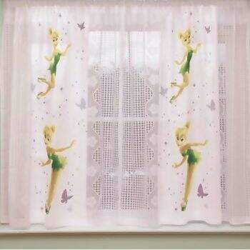 Cortina de Renda Lepper Sininho Tinker Bell 160 x 160 cm