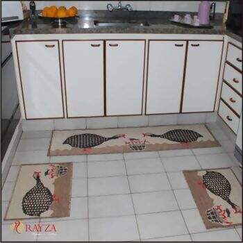 Jogo de Cozinha Rayza Sisal Look Angola 3 Pe�as - 20% OFF