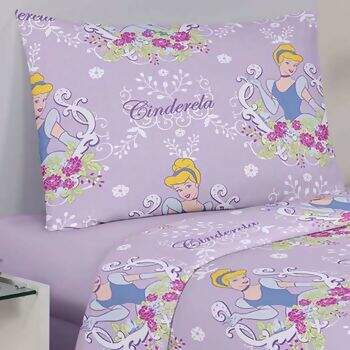 Jogo de Cama Infantil Santista Light Cinderela Scenic Solteiro