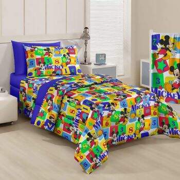 Edredom Santista Disney Light Mickey Blocks