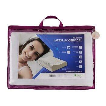 Travesseiro Latex Latelux Cervical 50 x 70 - Theva