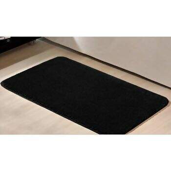 Tapete Jolitex Vision Liso Preto Beira de Cama 50 x 100 cms