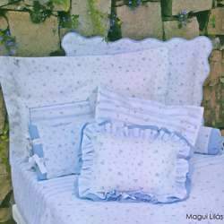 Cobreleito Artelass� 180 Fios Magui Azul Casal