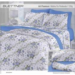 Jogo de Cama em Malha Penteada Buettner ArtPremium Renascence Solteiro