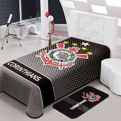 Cobertor Jolitex Stadium Corinthians Solteiro