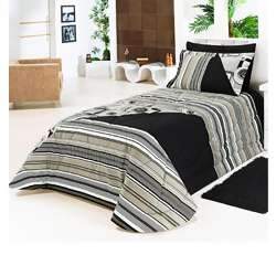 Kit Cama Lavive Twitter Preto Solteiro 2 Pe�as