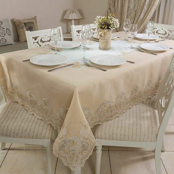 Toalha de Mesa Imperial Bordada Santorini 170 x 220 cms - Argivai