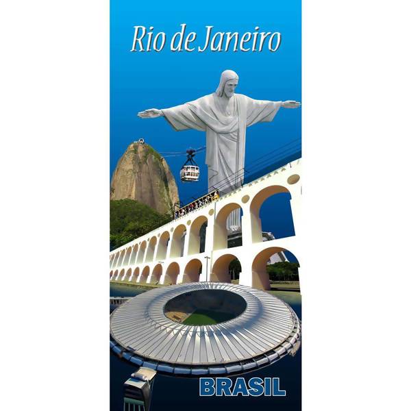 Toalha de Praia Veludo Turismo Rio de Janeiro 70 x 150 - Buettner