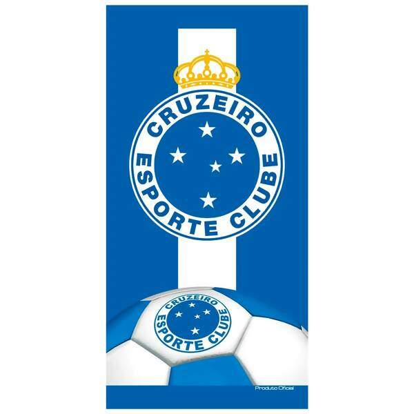 Toalha de Banho Time de Futebol Aveludada Cruzeiro 7553 - Buettner